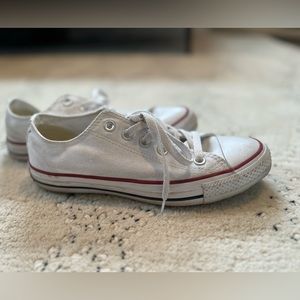 White low-top converse